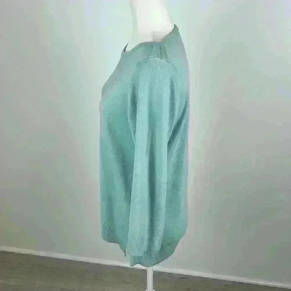 Carolyn Taylor Light Blue Scoop Neck Sweater Size L - Picture 3 of 9